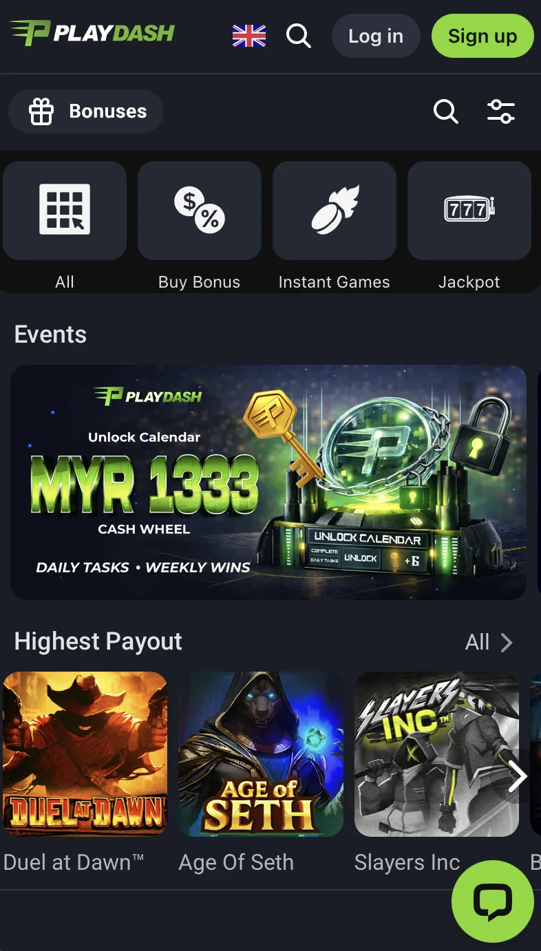 PlayDash Mobile Casino and App