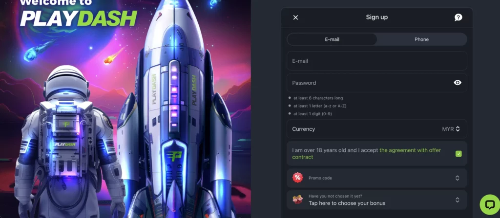 How to Sign Up at PlayDash