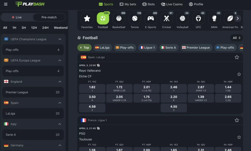 Live Betting and In-Play Odds